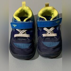 OshKosh B'gosh Navy and Yellow Baby Sneakers